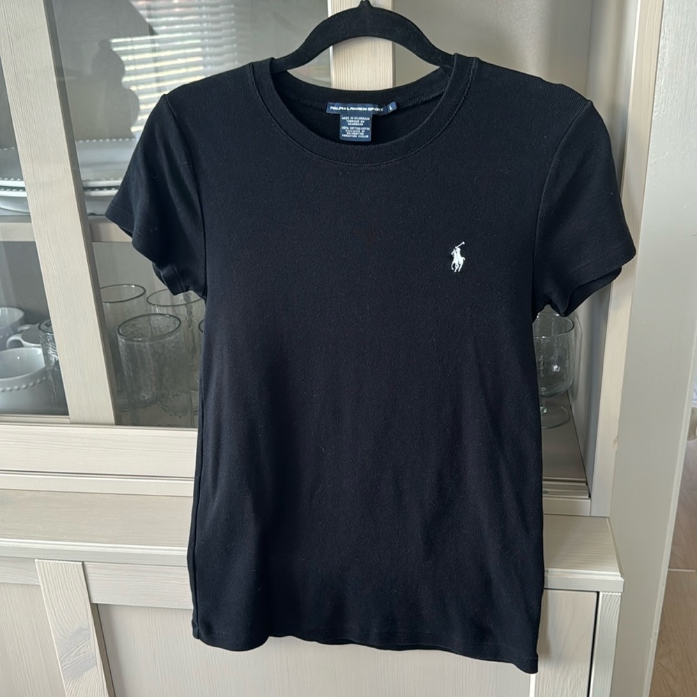 Ralph Lauren Sport black t shirt. Size L